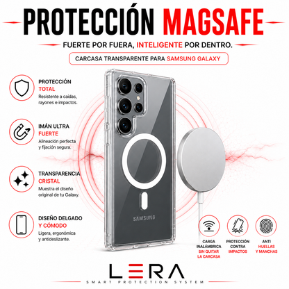 Funda Carcasa Magsafe Transparente para Samsung