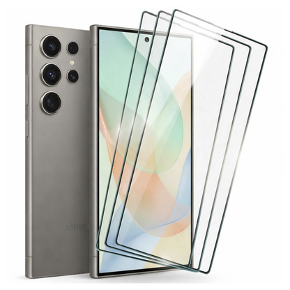 Lámina Mica Vidrio Templado para Samsung Pack X3