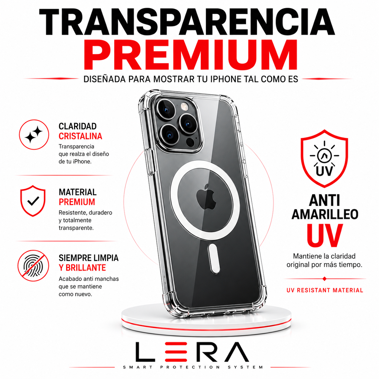 Funda Carcasa Magsafe Transparente para iPhone