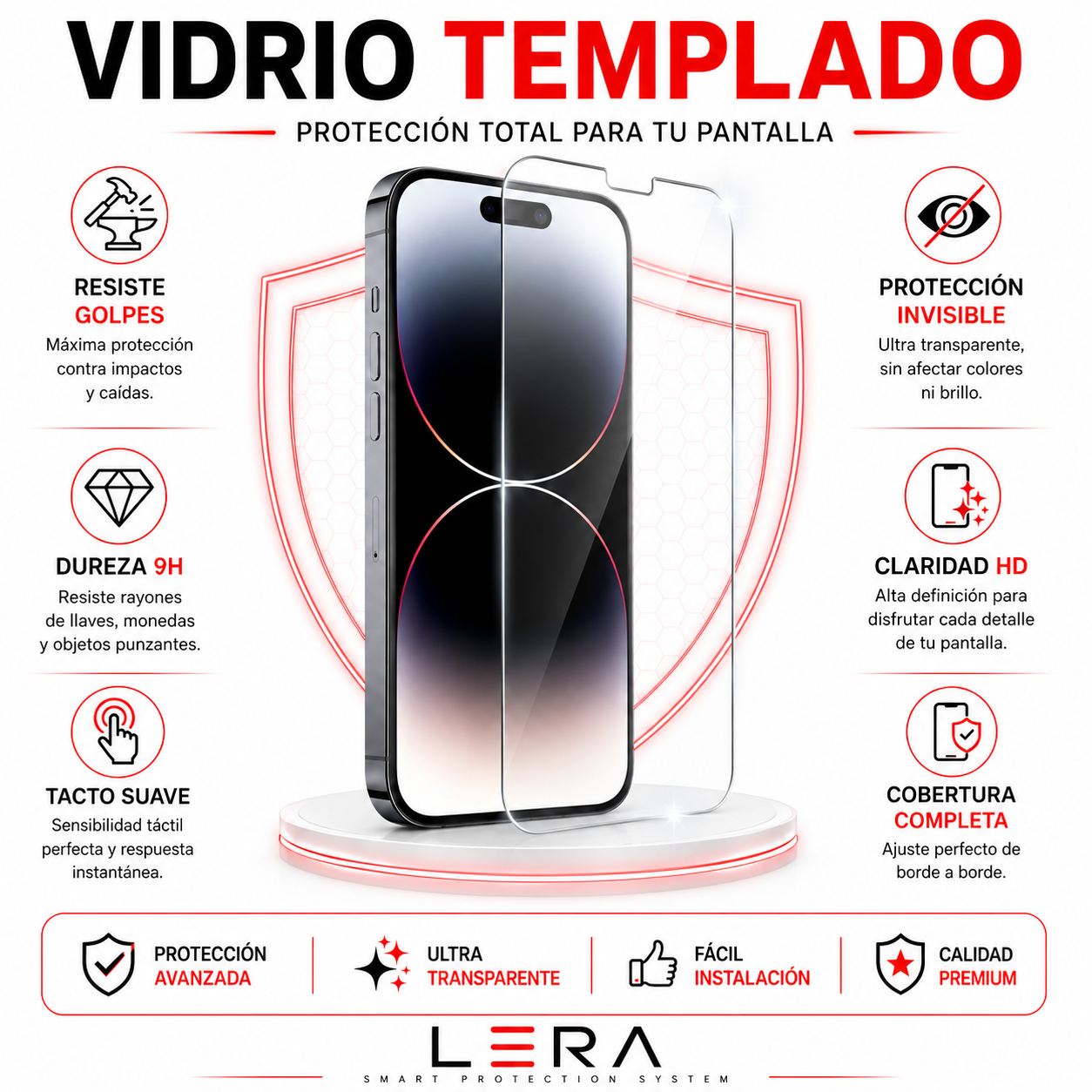 Kit Carcasa Magsafe Transparente + Lamina Mica Vidrio Templado para iPhone