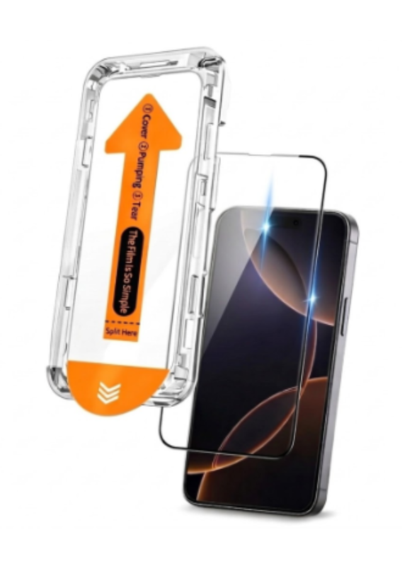Lamina Mica Vidrio Templado iPhone 17 Auto Instalacion Facil