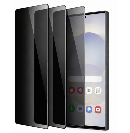 Lámina Mica Vidrio Anti Espía Samsung Varios Modelos Pack X3